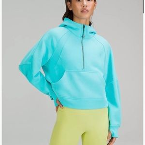 Scuba Oversized Half-Zip HoodielululemonElectric Turquoise size m/l